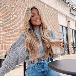 Gray Turtleneck Sweater for Women